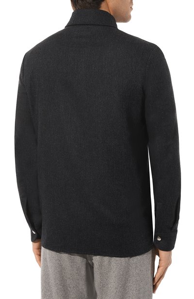 Куртка-рубашка из шерсти и кашемира MARCO PESCAROLO, арт. 0VER/4834, фото 4