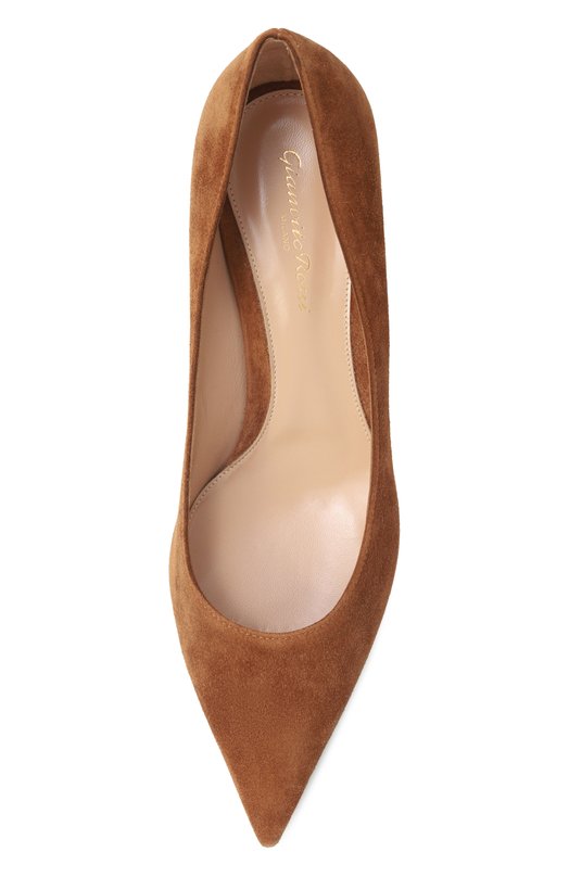 Замшевые туфли Gianvito 55 Gianvito Rossi G20336.55RIC.CAMSELL Коричневый  G20336.55RIC.CAMSELL Фото 6