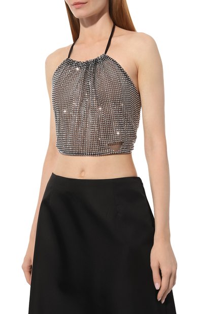 Топ с отделкой стразами PRADA, арт. P945IR-1Z4U-F0118-221, фото 3