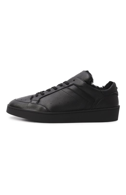 Кожаные кеды Canali 493203/RC01210 Чёрный  493203/RC01210 Фото 4