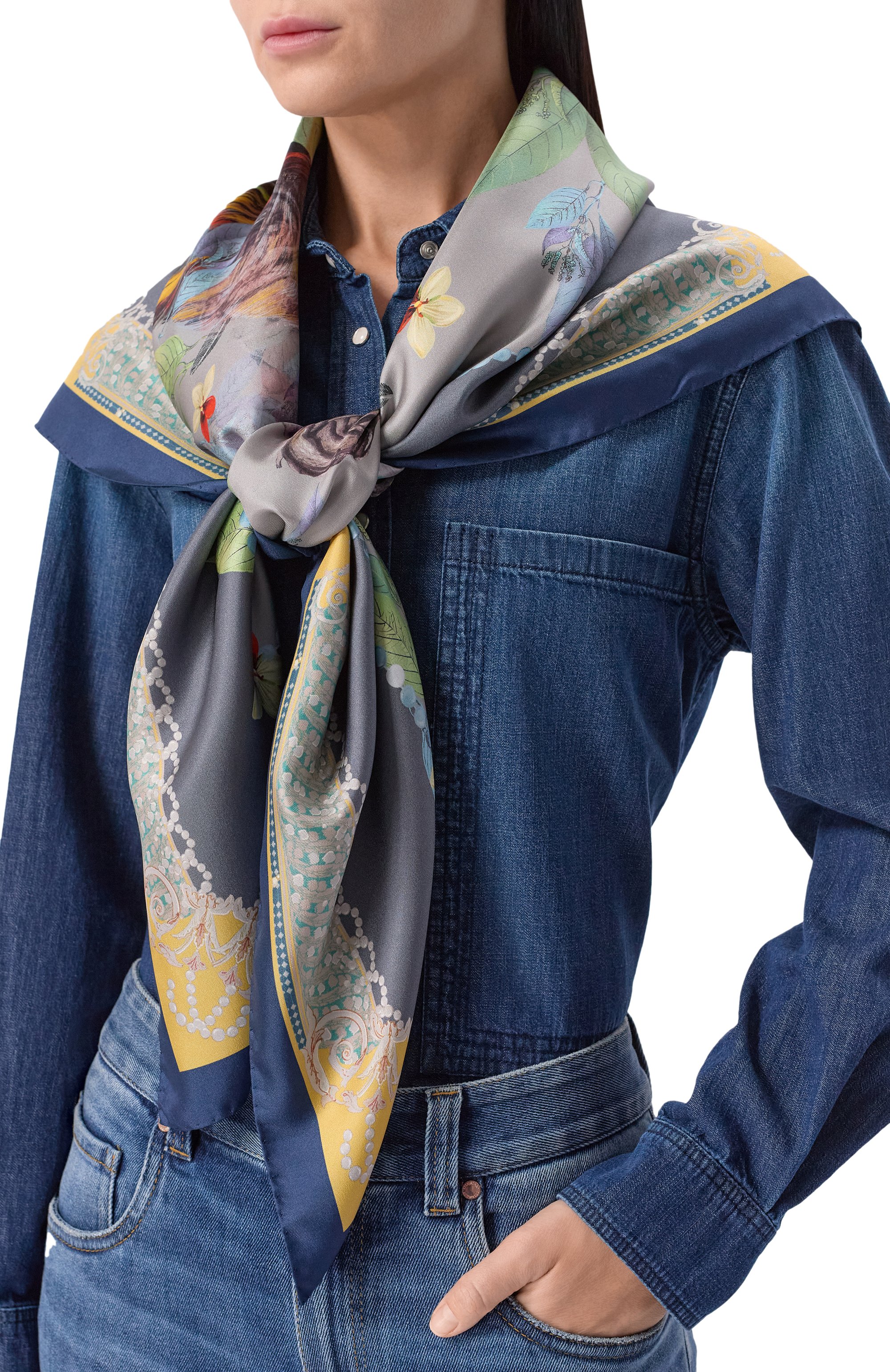 Шелковая шаль in vogue RADICAL CHIC, арт. 202647.07.09, фото 2