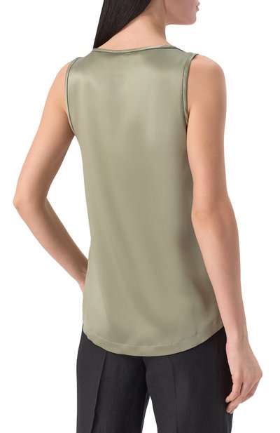 Атласный топ BRUNELLO CUCINELLI, арт. M0C59DE330, фото 4