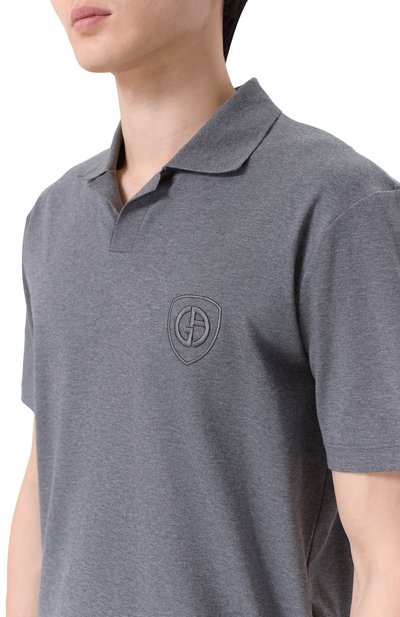 Хлопковое поло GIORGIO ARMANI, арт. GM003445/TE20542, фото 5