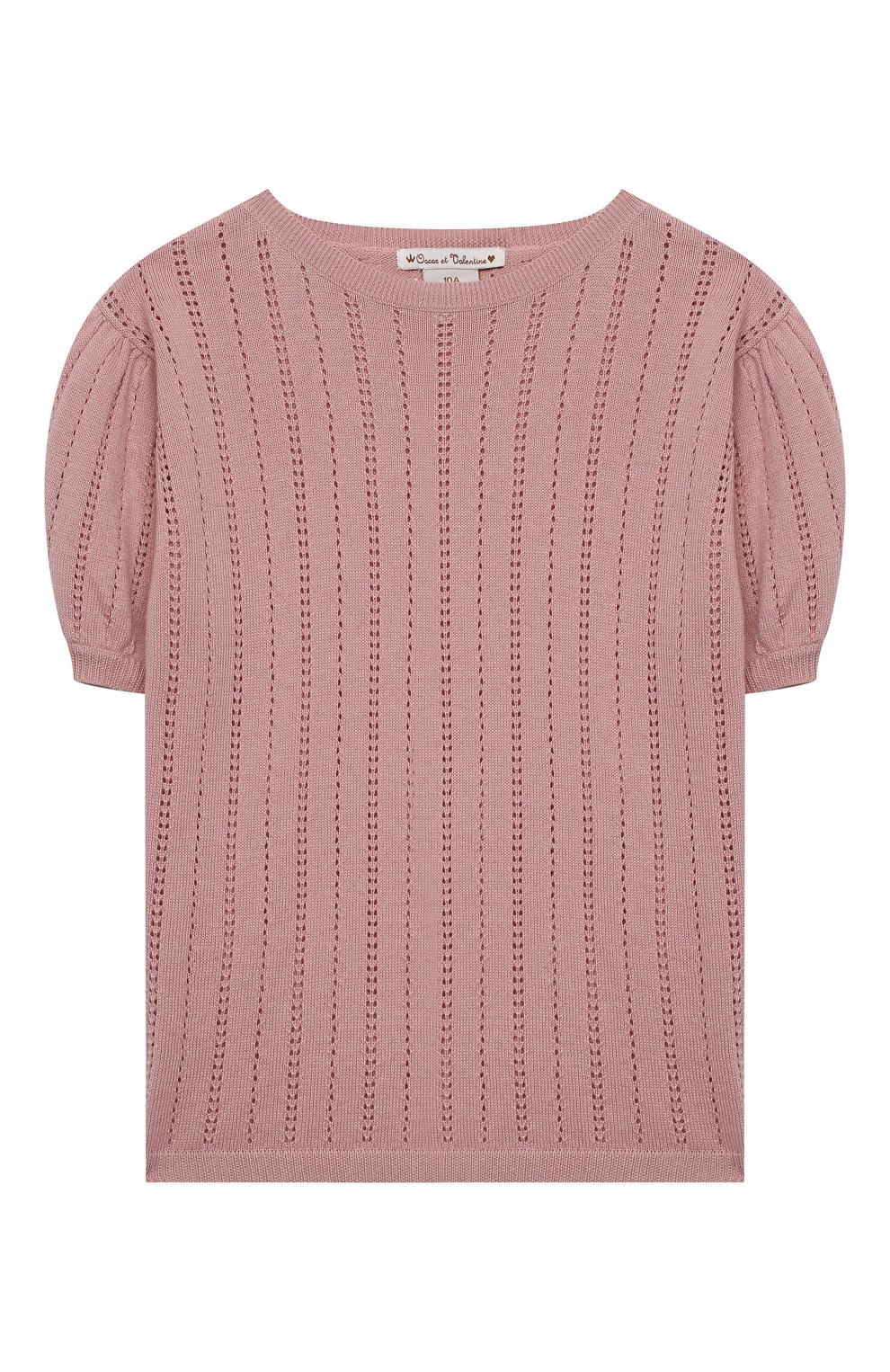 Кашемировый пуловер OSCAR ET VALENTINE розового цвета по цене 27750 руб., арт. TOP15, фото 1 Кашемировый пуловер OSCAR ET VALENTINE, арт. TOP15, фото 1