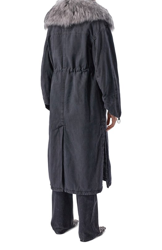 Хлопковая парка Blumarine 2J222A Чёрный  2J222A Фото 4