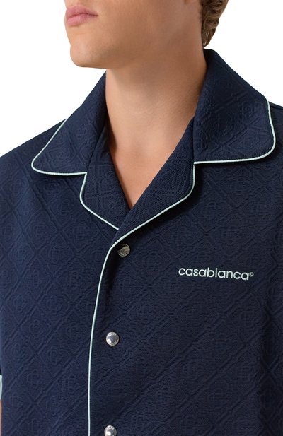 Рубашка CASABLANCA темно-синего цвета по цене 112000 руб., арт. MPF25-SH-190-01, фото 5 Рубашка CASABLANCA, арт. MPF25-SH-190-01, фото 5