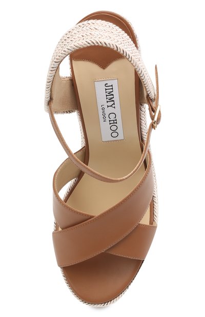 Комбинированные босоножки dellena 100 JIMMY CHOO, арт. DELLENA 100/N0E, фото 5