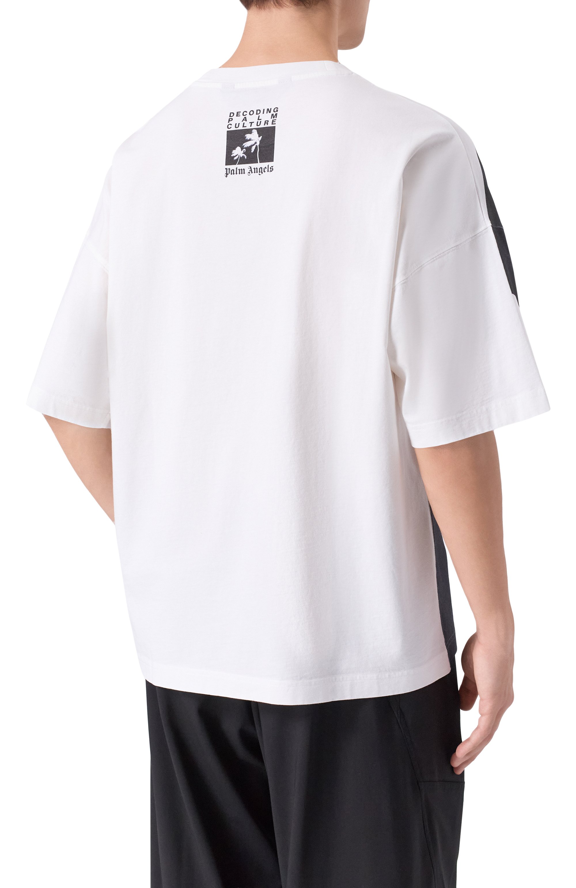 Хлопковая футболка PALM ANGELS, арт. PMAA10DF25JER001, фото 4