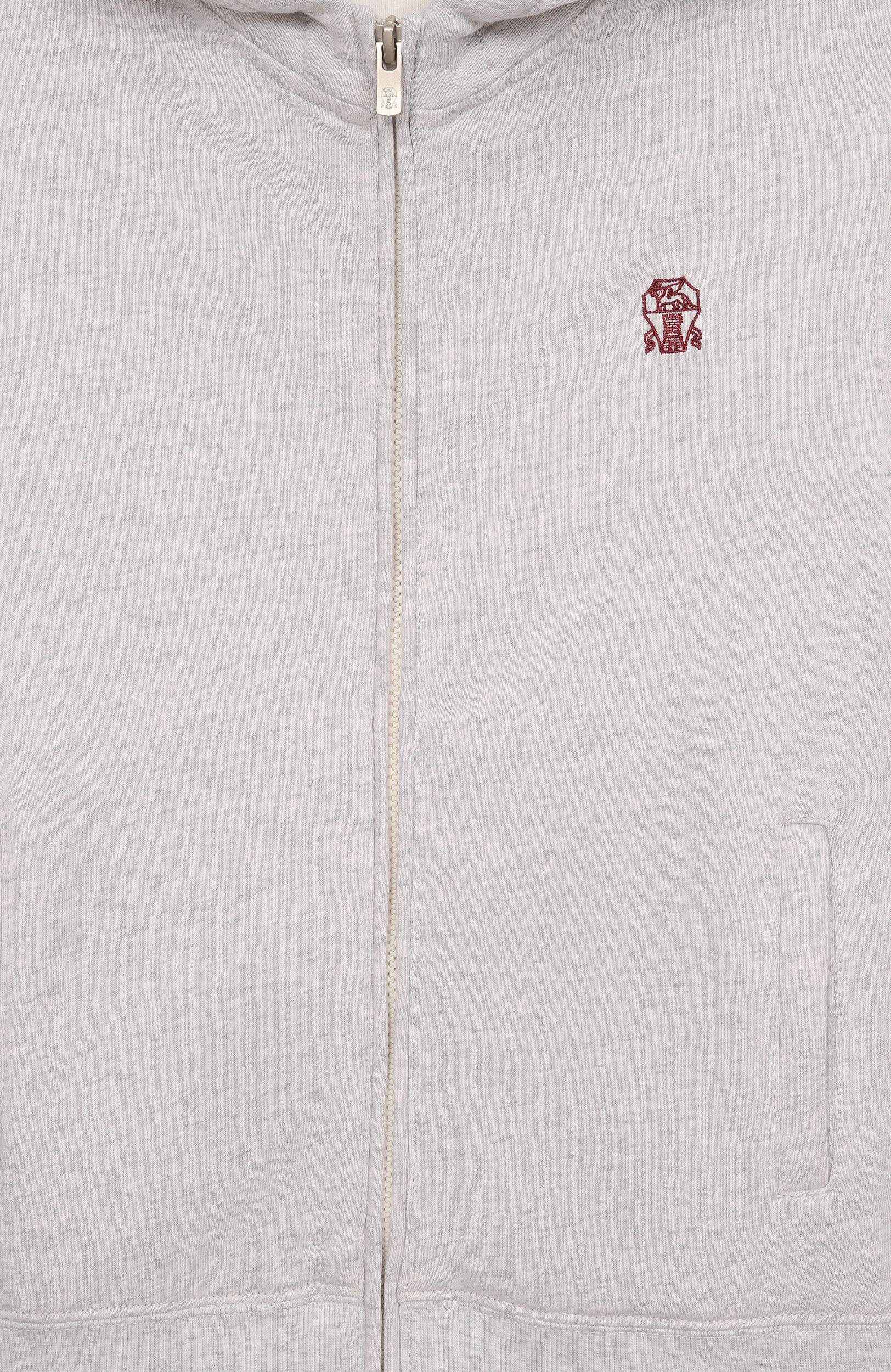 Хлопковая толстовка BRUNELLO CUCINELLI, арт. BM826E517A, фото 3