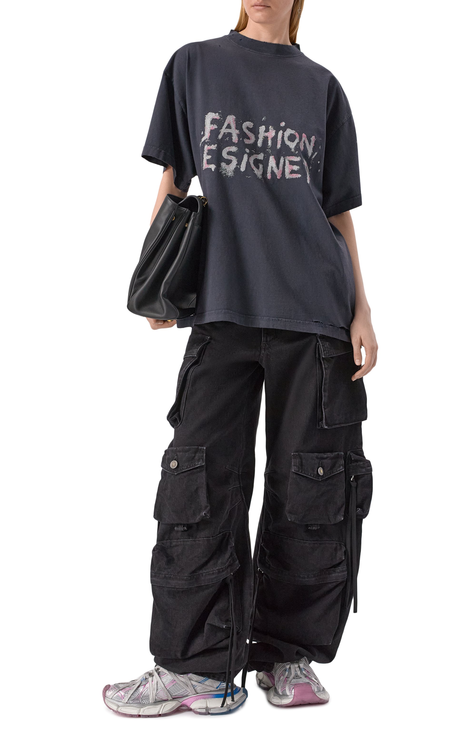 Комбинированные кроссовки 3xl extreme laces b BALENCIAGA серого цвета по цене 224000 руб., арт. 825599/W3XCH, фото 2 Комбинированные кроссовки 3xl extreme laces b BALENCIAGA, арт. 825599/W3XCH, фото 2