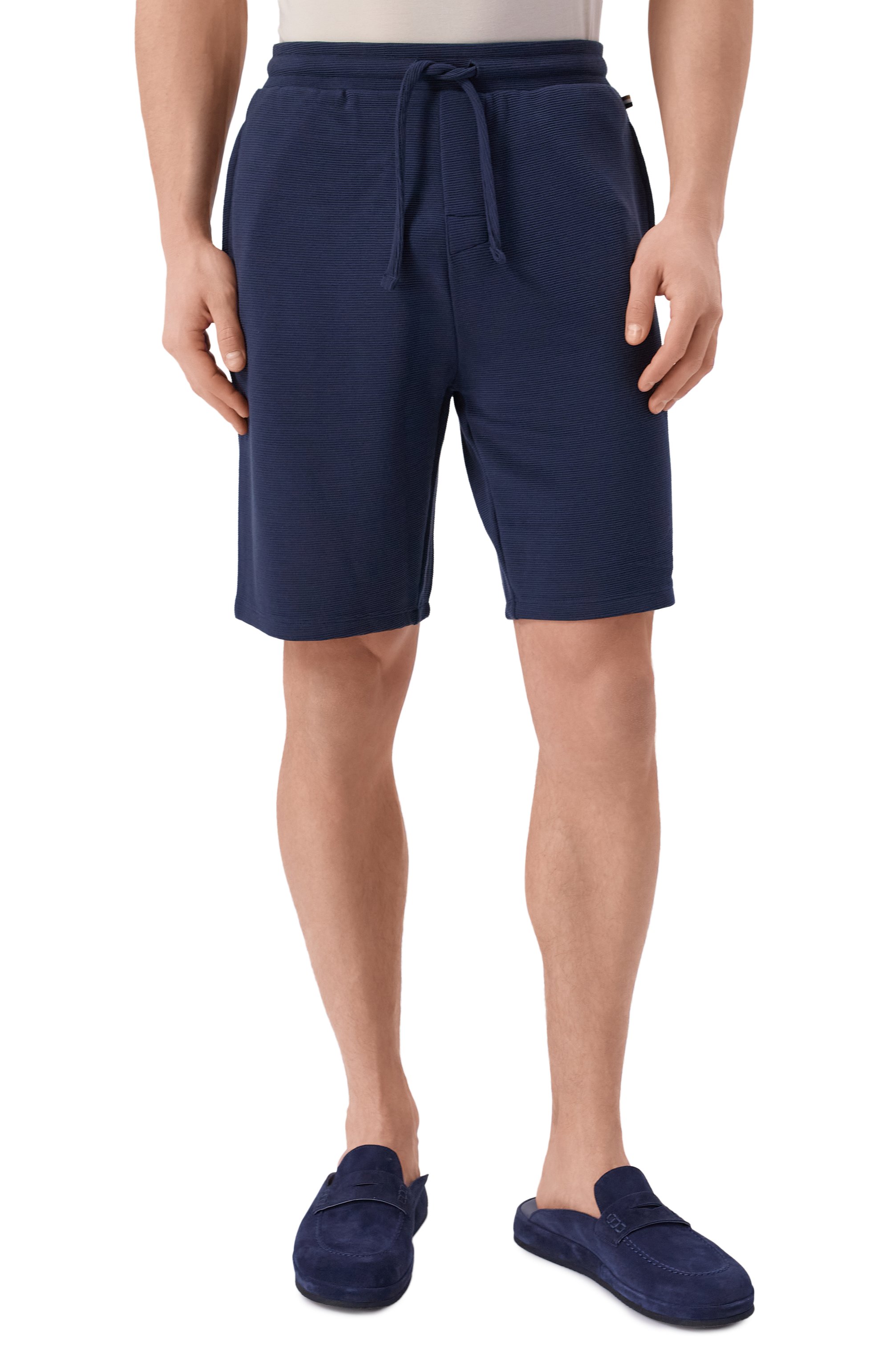 Шорты BOSS темно-синего цвета по цене 7475 руб., арт. 50527391, фото 3 Шорты BOSS, арт. 50527391, фото 3