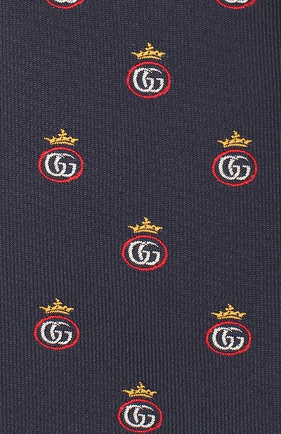 Шелковый галстук GUCCI, арт. 624054/4E002, фото 3