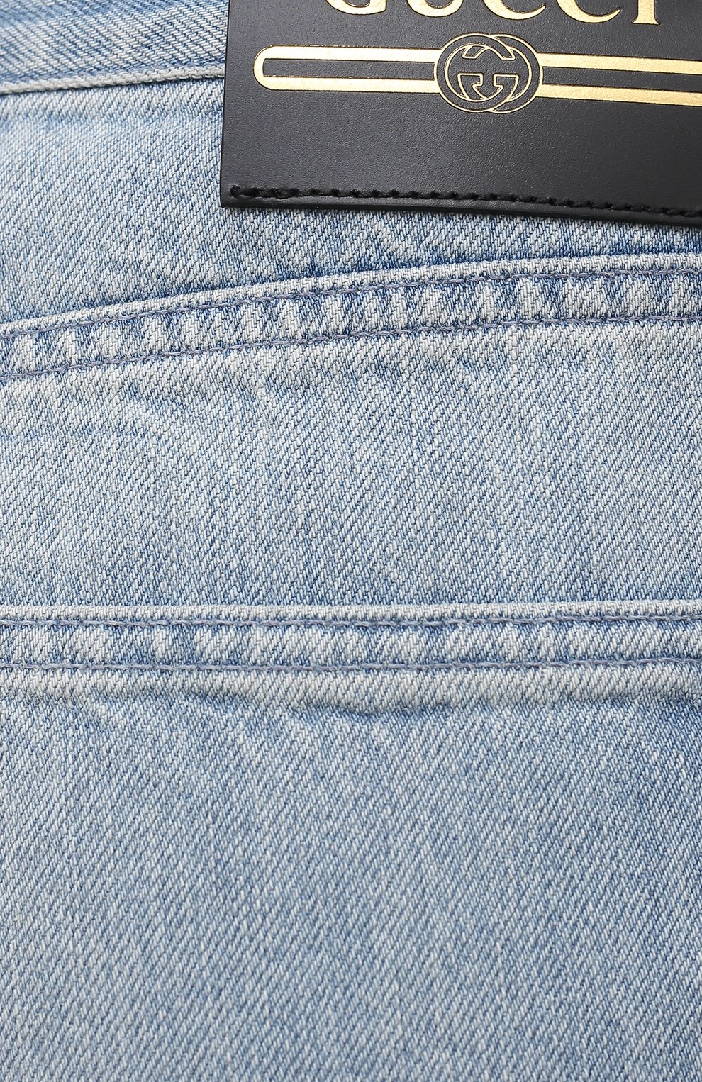 Джинсы GUCCI голубого цвета по цене 79200 руб., арт. 644707/XDBLG, фото 5 Джинсы GUCCI, арт. 644707/XDBLG, фото 5