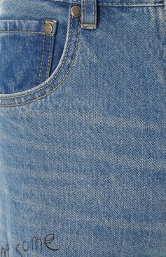 Женские джинсы DOMREBEL голубого цвета, арт. BEAKER B00TCUT JEANS | Фото 6 (Материал сплава: Проставлено; Драгоценные камни: Проставлено; Длина (брюки, джинсы): Стандартные; Стили: Гранж; Материал внешний: Деним, Хлопок; Детали: Делаве, Декор; Кросс-КТ: Деним; Силуэт Ж (брюки и джинсы): Прямые)