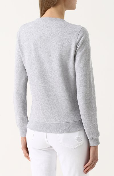 Хлопковый свитшот с контрастной вышивкой KENZO, арт. 2SW7104XI, фото 4