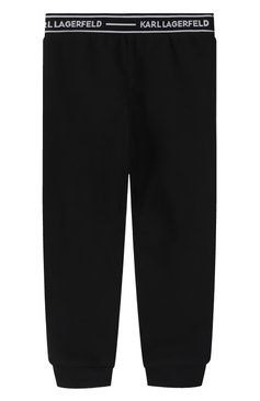 Детская комплект из футболки и брюк KARL LAGERFELD KIDS черно-белого цвета, арт. Z30517. | Фото 7 (Материал сплава: Проставлено; Материал внешний: Хлопок; Девочки Кросс-КТ: Костюмы-спорт; Рукава: Короткие; Драгоценные камни: Проставлено; Ростовка одежда: 24 мес | 92 см)