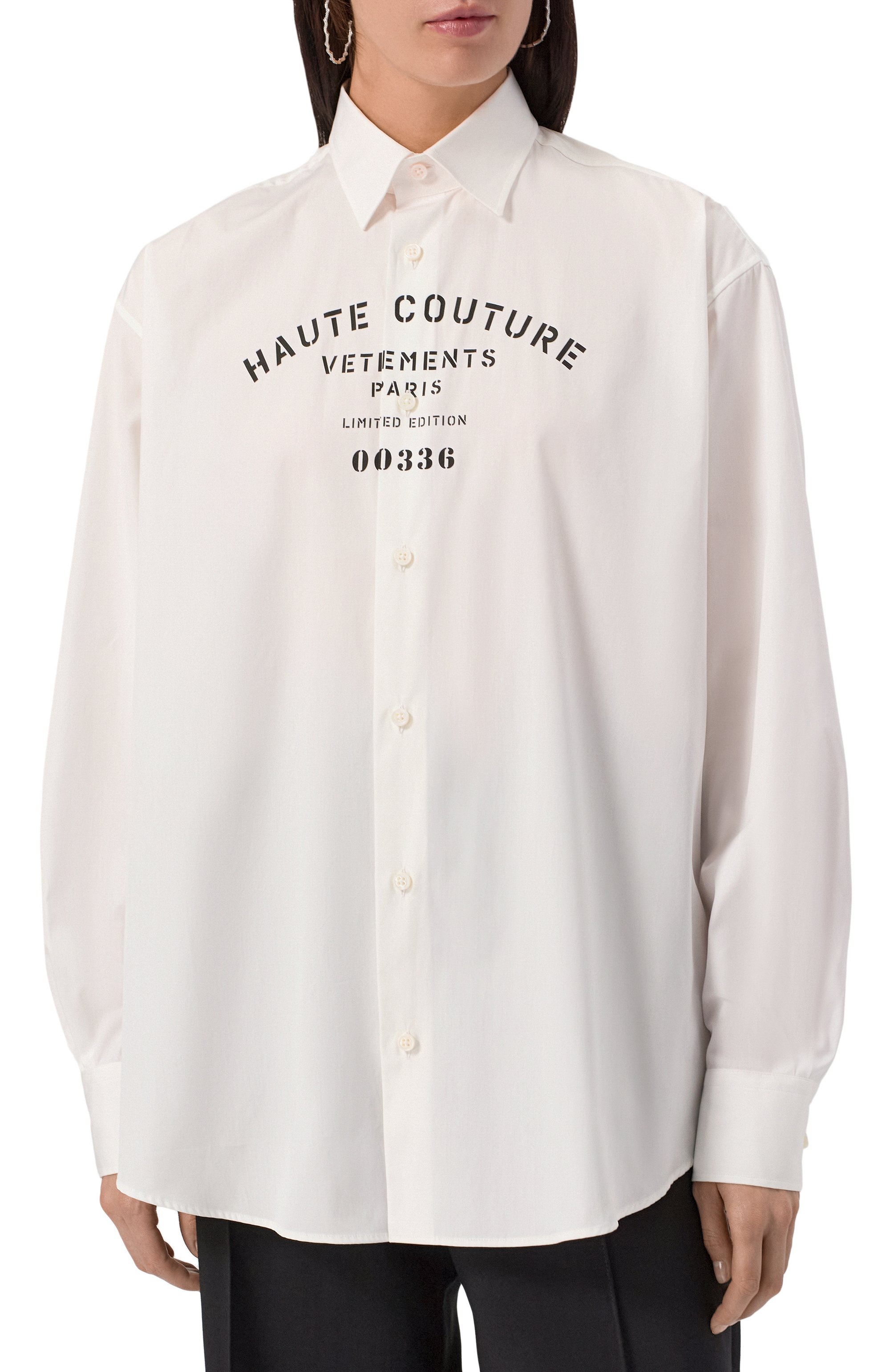 Хлопковая рубашка VETEMENTS, арт. UA53SH450W/1001 P0PLIN, фото 6