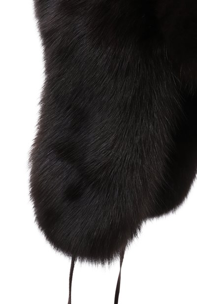 Меховая шапка-ушанка из соболя BLACK SABLE, арт. BS-FHFF-EB, фото 3