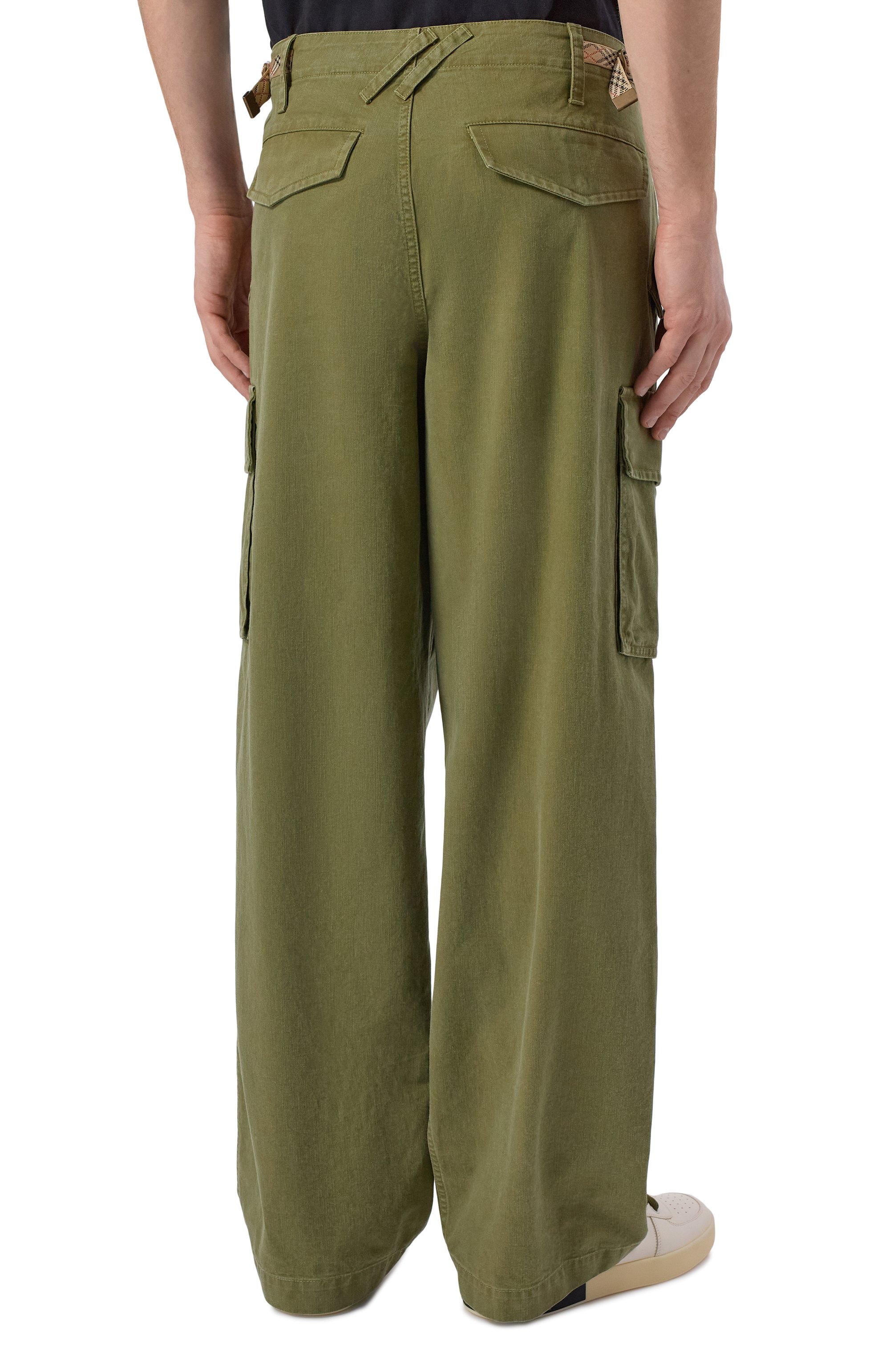 Хлопковые брюки-карго BURBERRY, арт. 8116438, фото 4