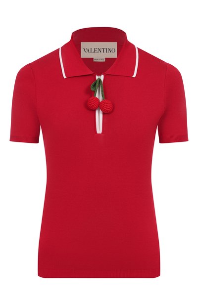 Женское хлопковое поло VALENTINO, арт. 7B3KC65F/9EQ