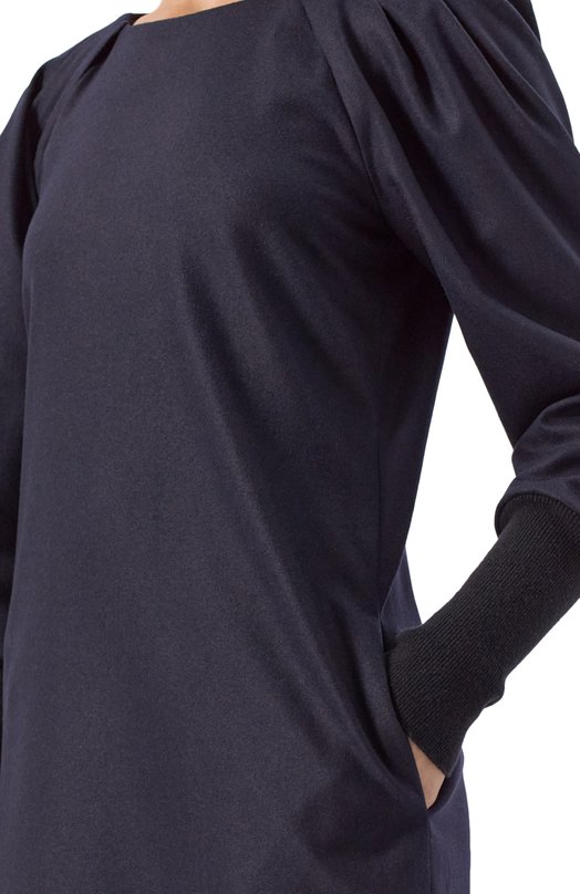 Платье из шерсти и кашемира Emporio Armani EW002311/TE10537 Синий  EW002311/TE10537 Фото 5