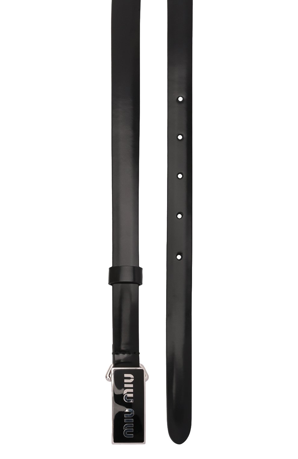 Кожаный ремень MIU MIU черного цвета по цене 50000 руб., арт. 5CC528-ZO6-F0002, фото 3 Кожаный ремень MIU MIU, арт. 5CC528-ZO6-F0002, фото 3