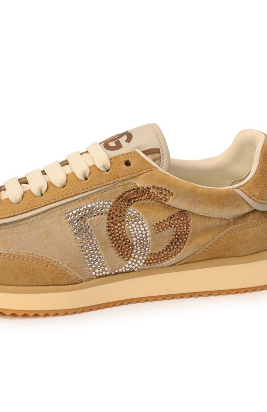 Комбинированные кроссовки DG Cushion Dolce & Gabbana CK2288/A6N32 Бежевый  CK2288/A6N32 Фото 7