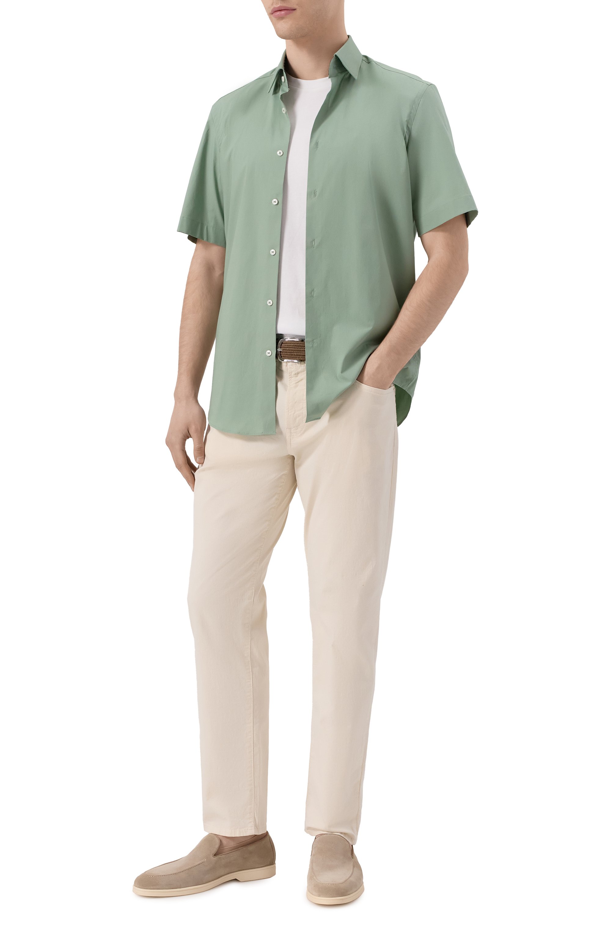 Хлопковая рубашка BOSS, арт. 50539774, фото 2