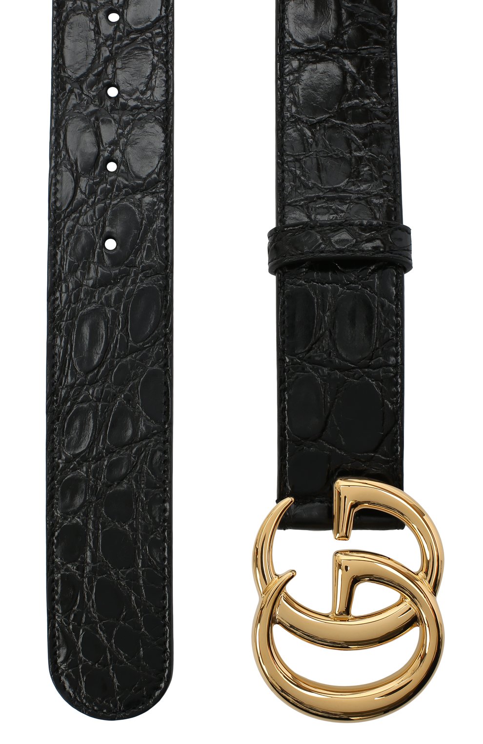 Ремень из кожи каймана GUCCI черного цвета по цене 87600 руб., арт. 400593/E7I00/CCR0, фото 2 Ремень из кожи каймана GUCCI, арт. 400593/E7I00/CCR0, фото 2