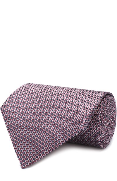 Мужской шелковый галстук с узором ZEGNA, арт. Z3D14/1XW