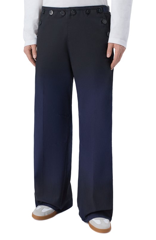 Хлопковые брюки Dsquared2 S74KB1116/S39021 Синий  S74KB1116/S39021 Фото 3