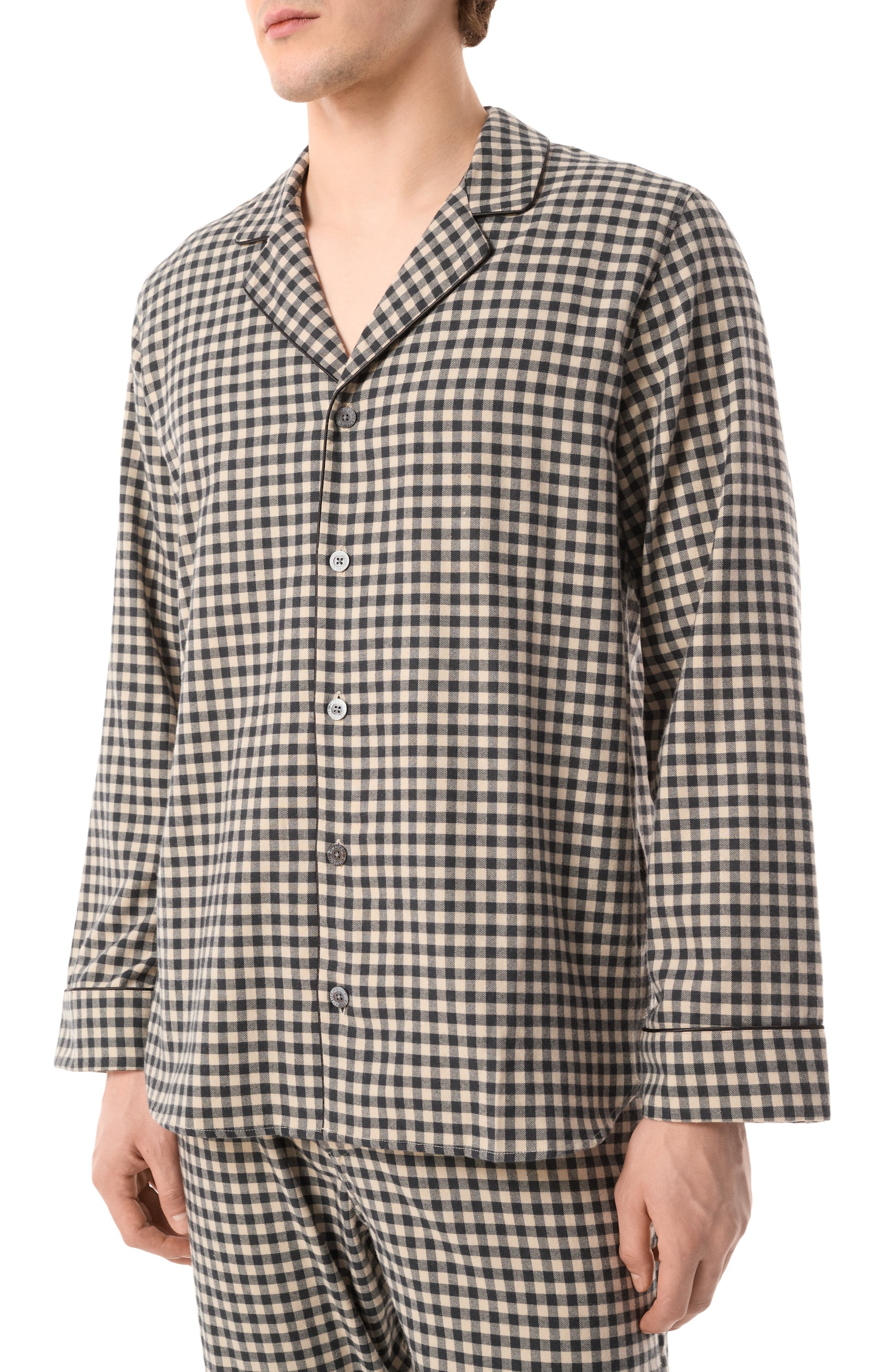 Пижама из хлопка и шерсти ZIMMERLI, арт. 4600-21001, фото 3