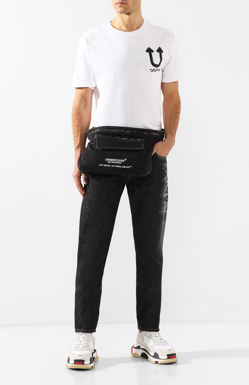 Текстильная поясная сумка off-white x undercover OFF-WHITE, арт. 0MNA059G198120111088, фото 2