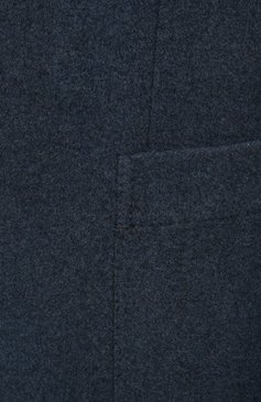 Мужской кашемировый пиджак ZEGNA синего цвета, арт. UYC06/SKF | Фото 5 (Длина (для топов): Стандартные; Материал внешний: Шерсть, Кашемир; Материал подклада: Синтетический материал; Рукава: Длинные; 1-2-бортные: Однобортные; Пиджаки М: Приталенный; Случай: Повседневный; Стили: Кэжуэл; Драгоценные камни: Проставлено; Материал сплава: Проставлено)