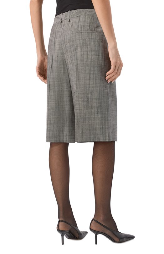 Шорты из шелка и шерсти Jil Sander J02KA0353/J55079 Серый  J02KA0353/J55079 Фото 4