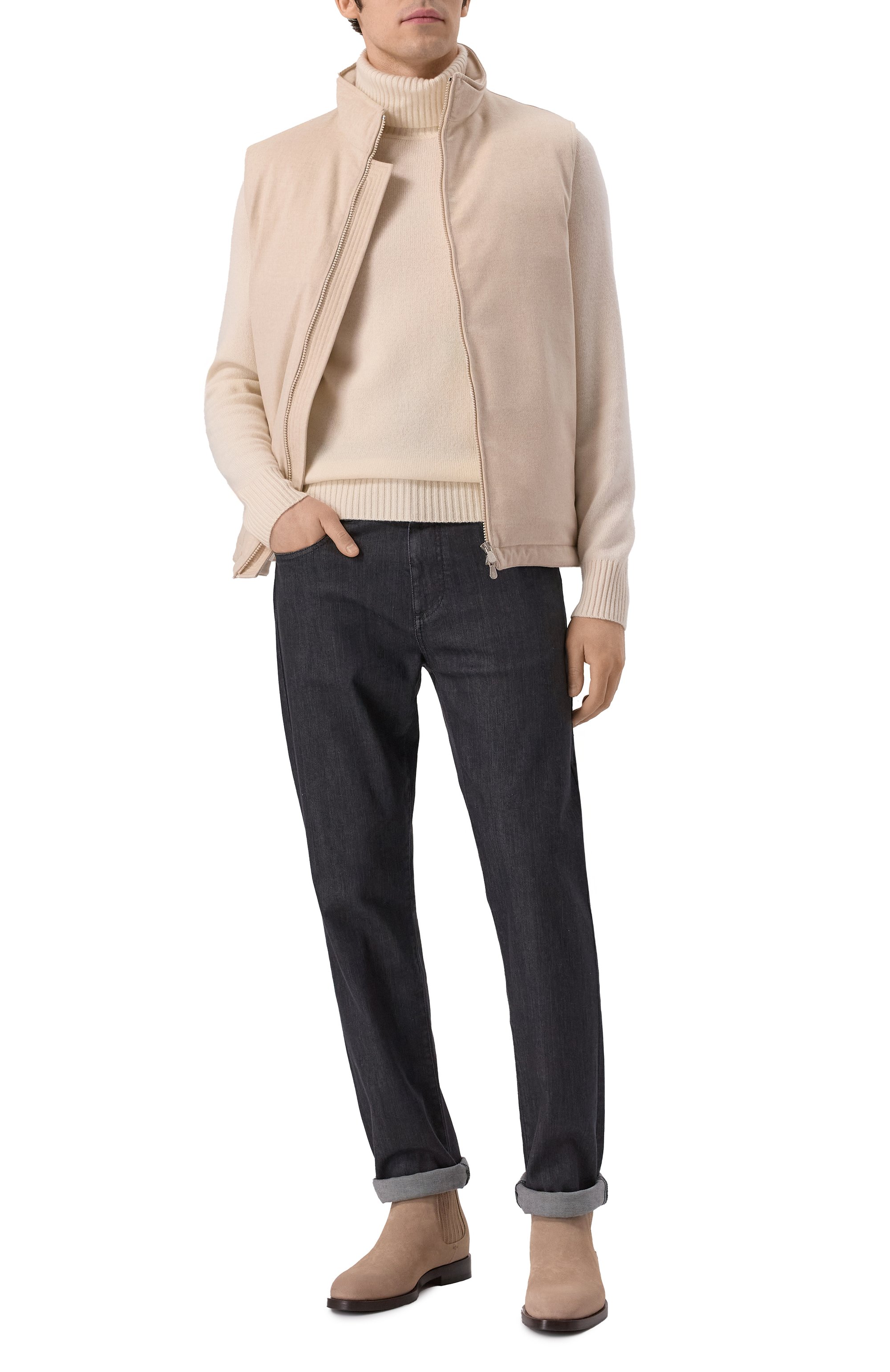 Пуховый жилет BRUNELLO CUCINELLI, арт. MM4631776, фото 2