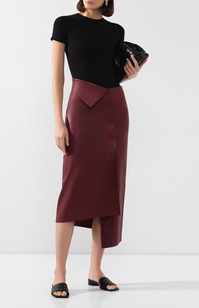 Кожаная юбка THE ROW, арт. 4960L185, фото 2