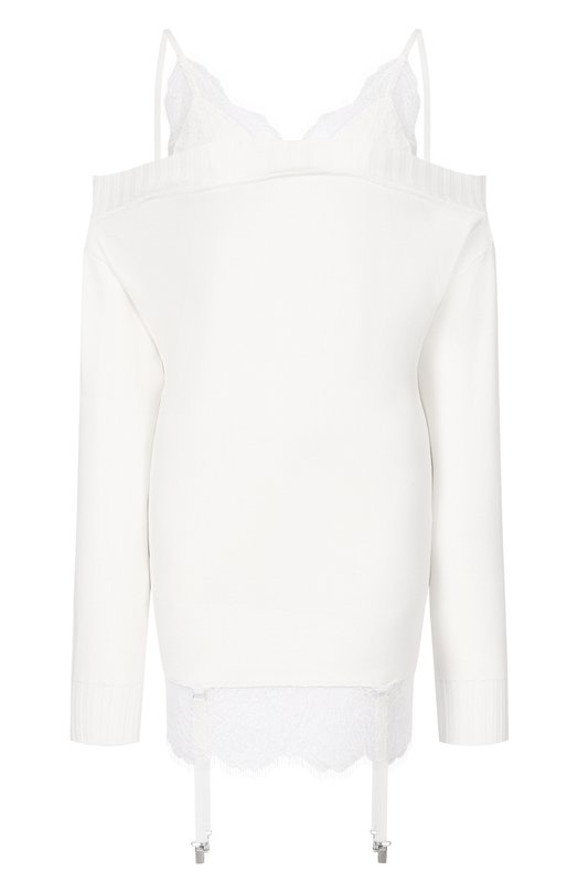 Платье из вискозы Giuseppe di Morabito 06PSKND386 16404 Белый 06PSKND386 16404