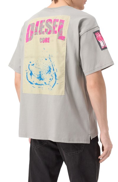 Хлопковая футболка DIESEL, арт. A16162/0PLAT, фото 4