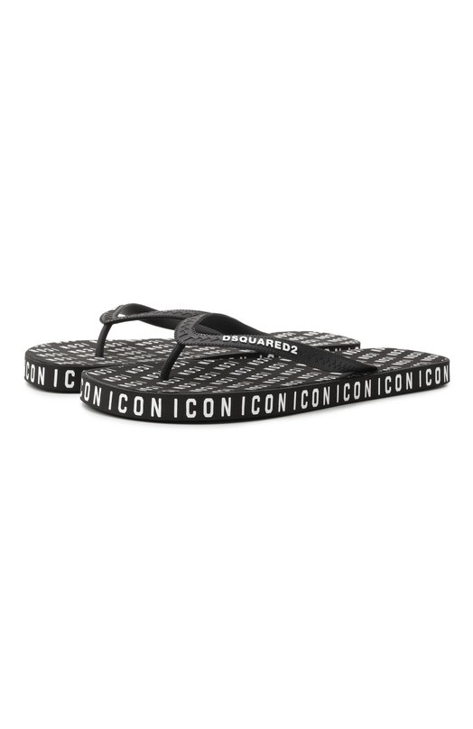 Шлепанцы Dsquared2 FFM0001 Чёрно-белый FFM0001