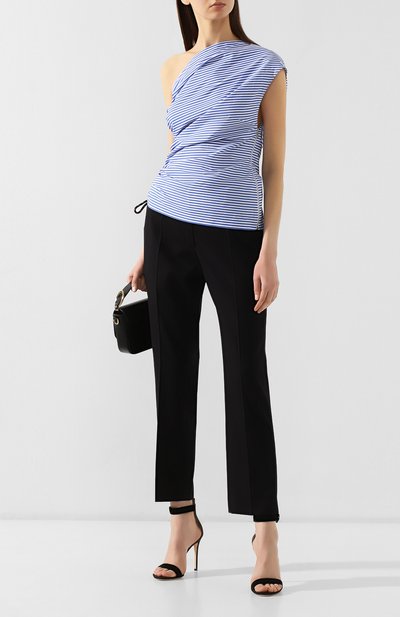 Брюки из смеси хлопка и шерсти DRIES VAN NOTEN черного цвета по цене 29700 руб., арт. 191-10913-7286, фото 2 Брюки из смеси хлопка и шерсти DRIES VAN NOTEN, арт. 191-10913-7286, фото 2
