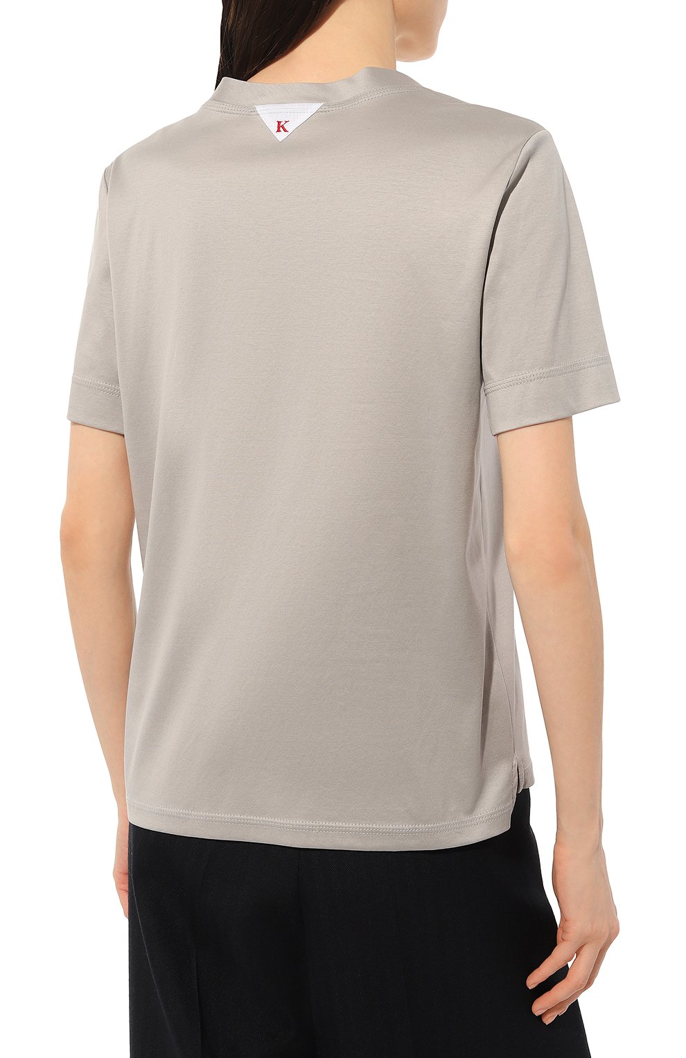 Хлопковая футболка KITON, арт. D53450H08051, фото 4