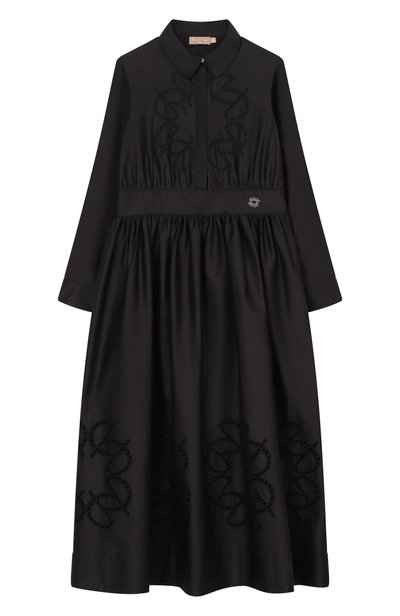 Хлопковое платье ELIE SAAB JUNIOR, арт. EFAB127 MX/TS0724RIC06_001