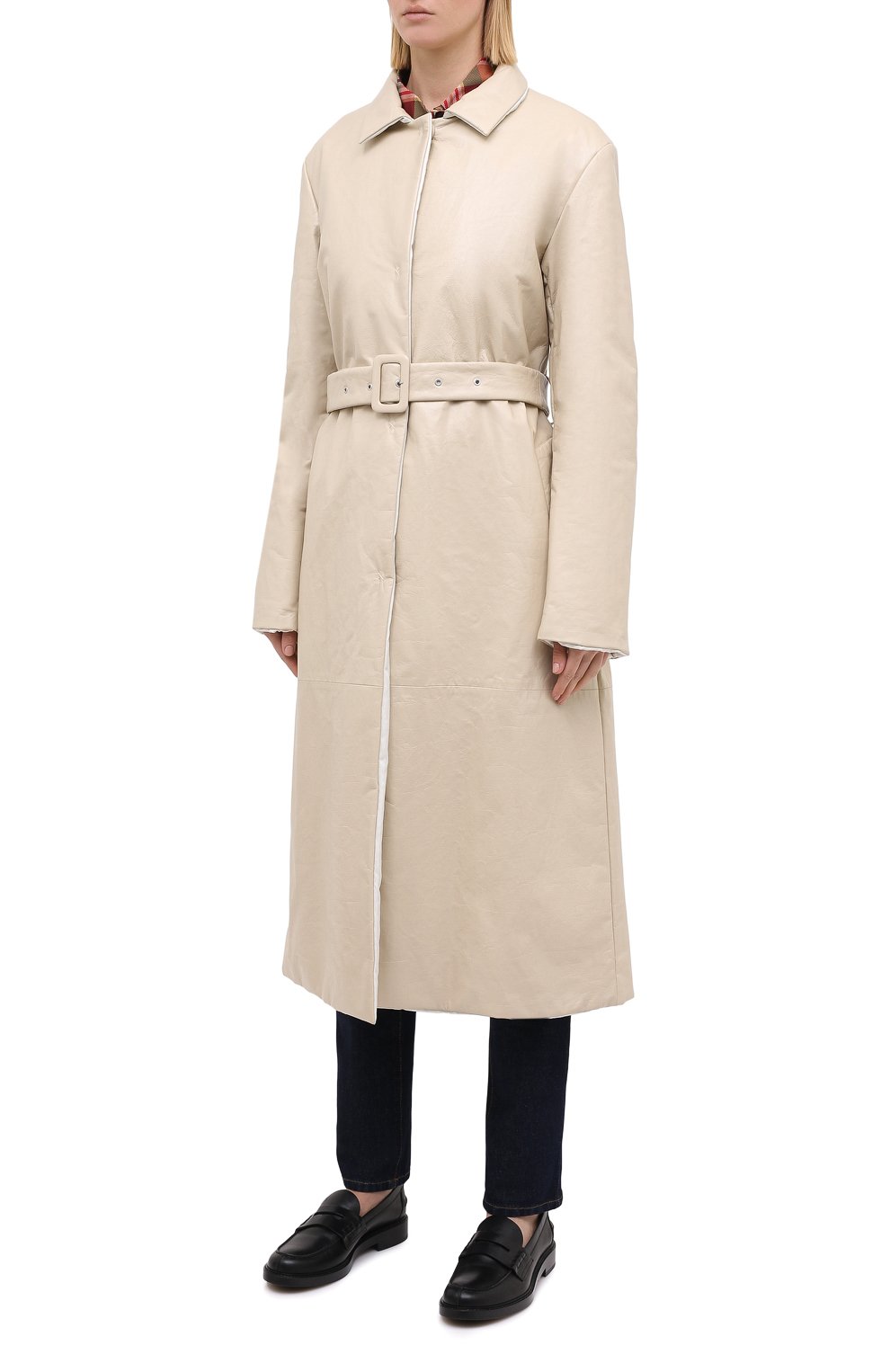 Кожаное пальто JIL SANDER, арт. JSPR651071-WRL00002A, фото 4