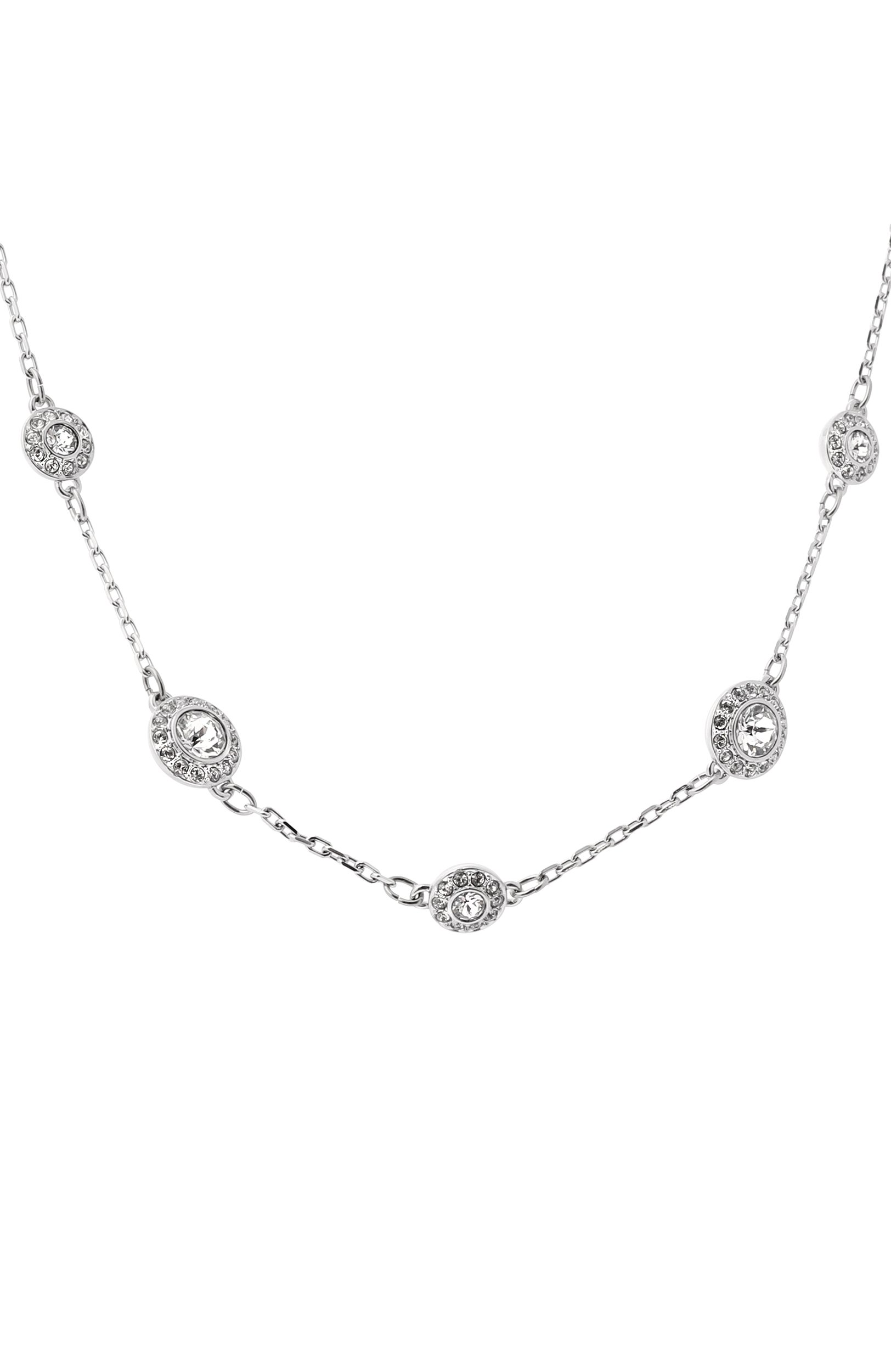 Колье una angelic SWAROVSKI серебряного цвета по цене 27550 руб., арт. 5732275, фото 3 Колье una angelic SWAROVSKI, арт. 5732275, фото 3
