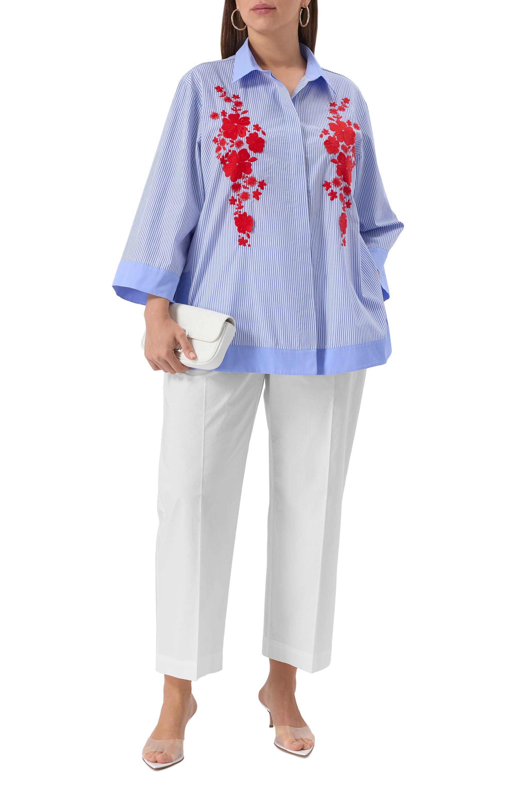 Хлопковые брюки MARINA RINALDI VOYAGE, арт. RAM0, фото 2