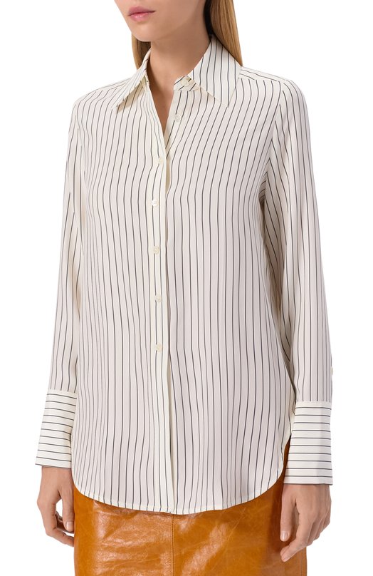 Шелковая рубашка Co 1866NLSS-C0RE Кремовый  1866NLSS-C0RE Фото 3