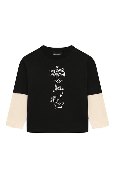 Хлопковый лонгслив EMPORIO ARMANI, арт. EB000025/AF10382, фото 1