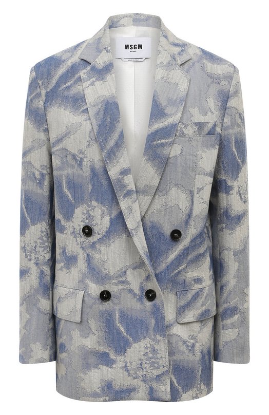 

Хлопковый жакет MSGM, Голубой