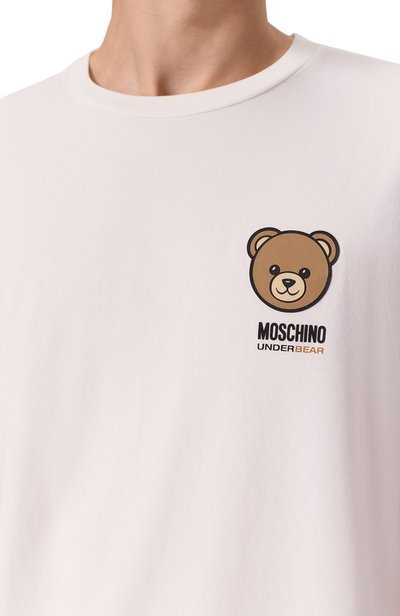 Хлопковая футболка MOSCHINO, арт. A0701/4410, фото 5